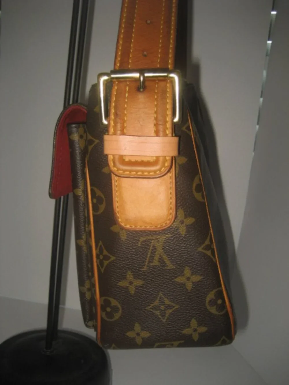 Louis Vuitton Monogram Viva Cite GM Shoulder / Handbag Purse Double Pouch bag
